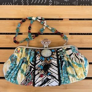 MARY FRANCES vintage, beaded clutch.